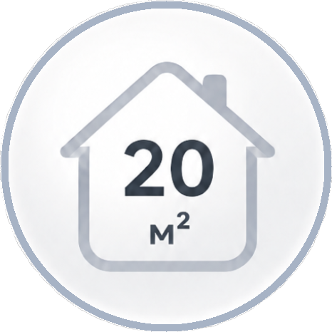 До 20 м²