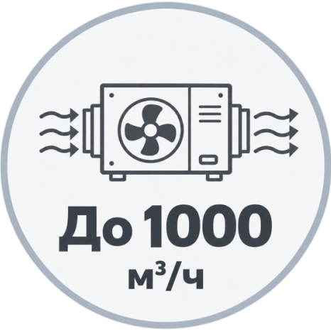 До 1000 м³/ч