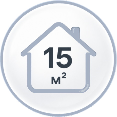 До 15 м²