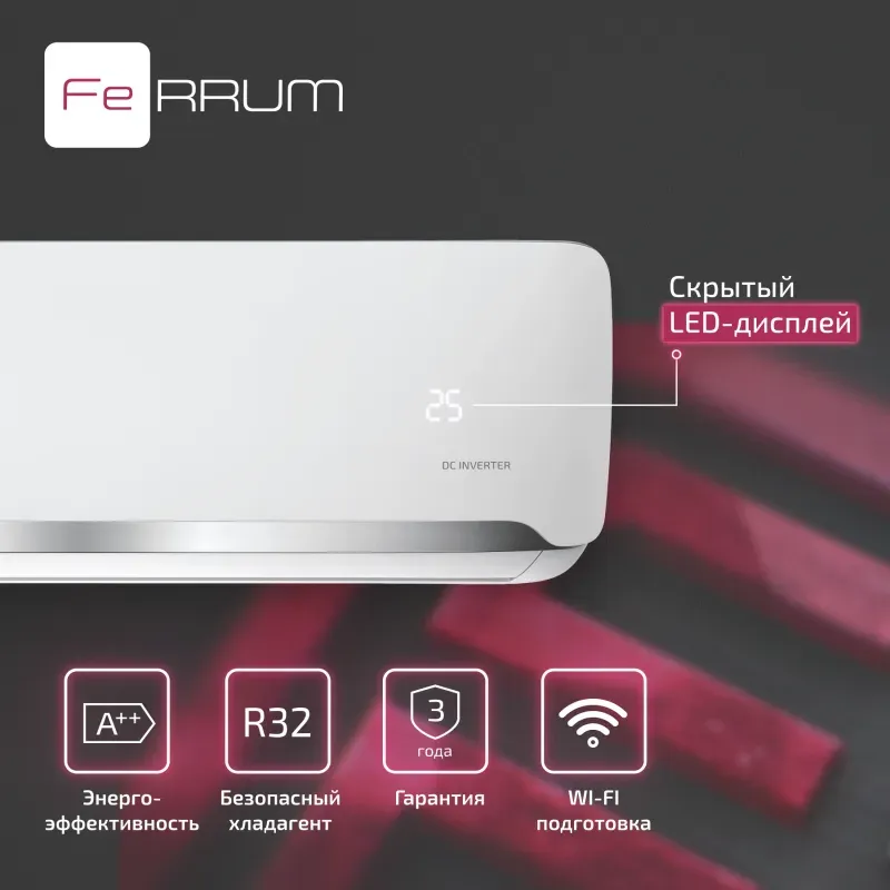 Настенная сплит-система Ferrum iFIS24F2С / iFOS24F2С