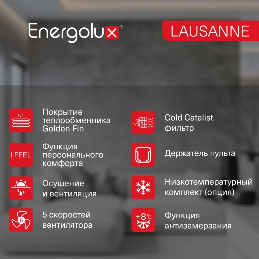 Настенная сплит-система Energolux SAS09AR1-A/SAU09AR1-A