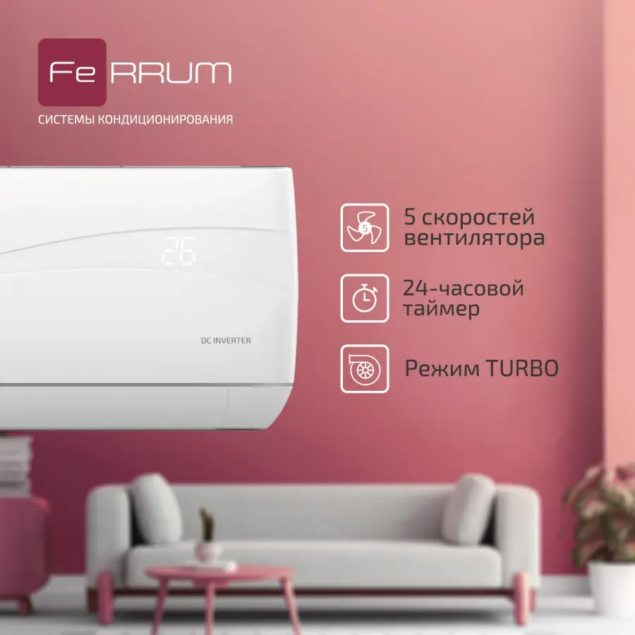 Настенная сплит-система Ferrum iFIS12VR1/iFOS12VR1