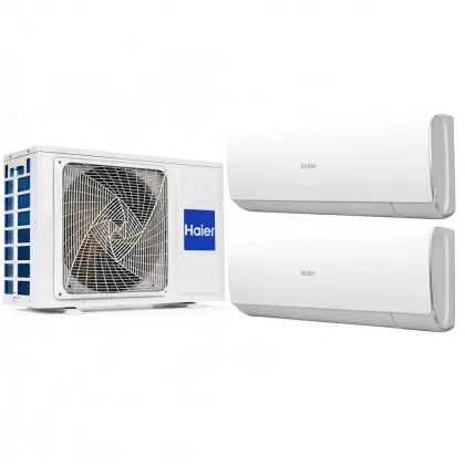 Мультисплит-система на 2 комнаты Haier 2U50S2SM2FA / AS25SS1HRA-M × 1 + AS35SS1HRA-M × 1